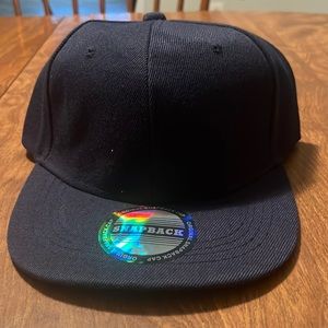 Navy blue snapback hat